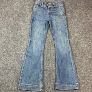 Thereabouts Girls Flare Jeans Medium Wash Denim Size 12 Retro Style